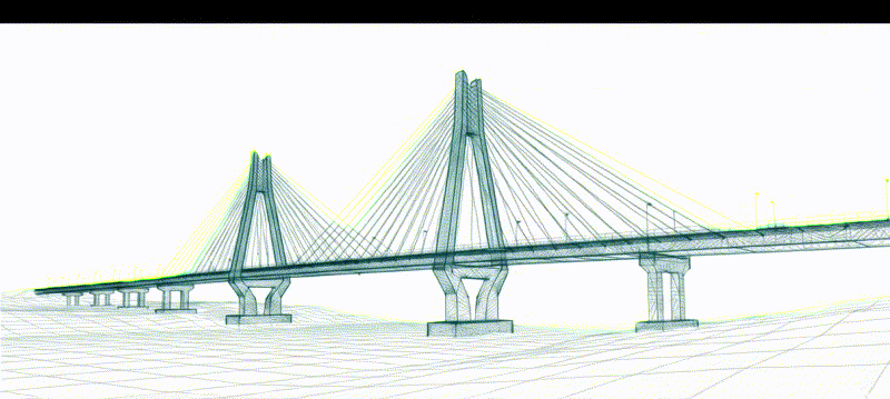 Bridge intelligence platform background illustration